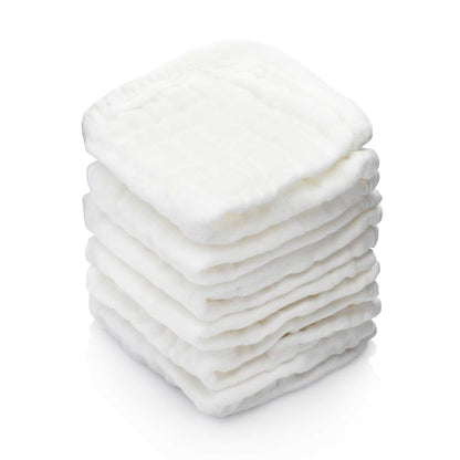 Muslin Cotton Baby Washcloths - 6 Pack by Parker Baby Co., product view 11