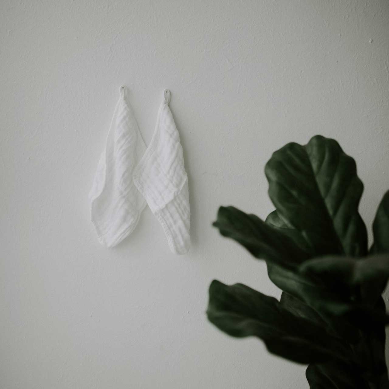 Muslin Cotton Baby Washcloths - 6 Pack by Parker Baby Co., product view 5