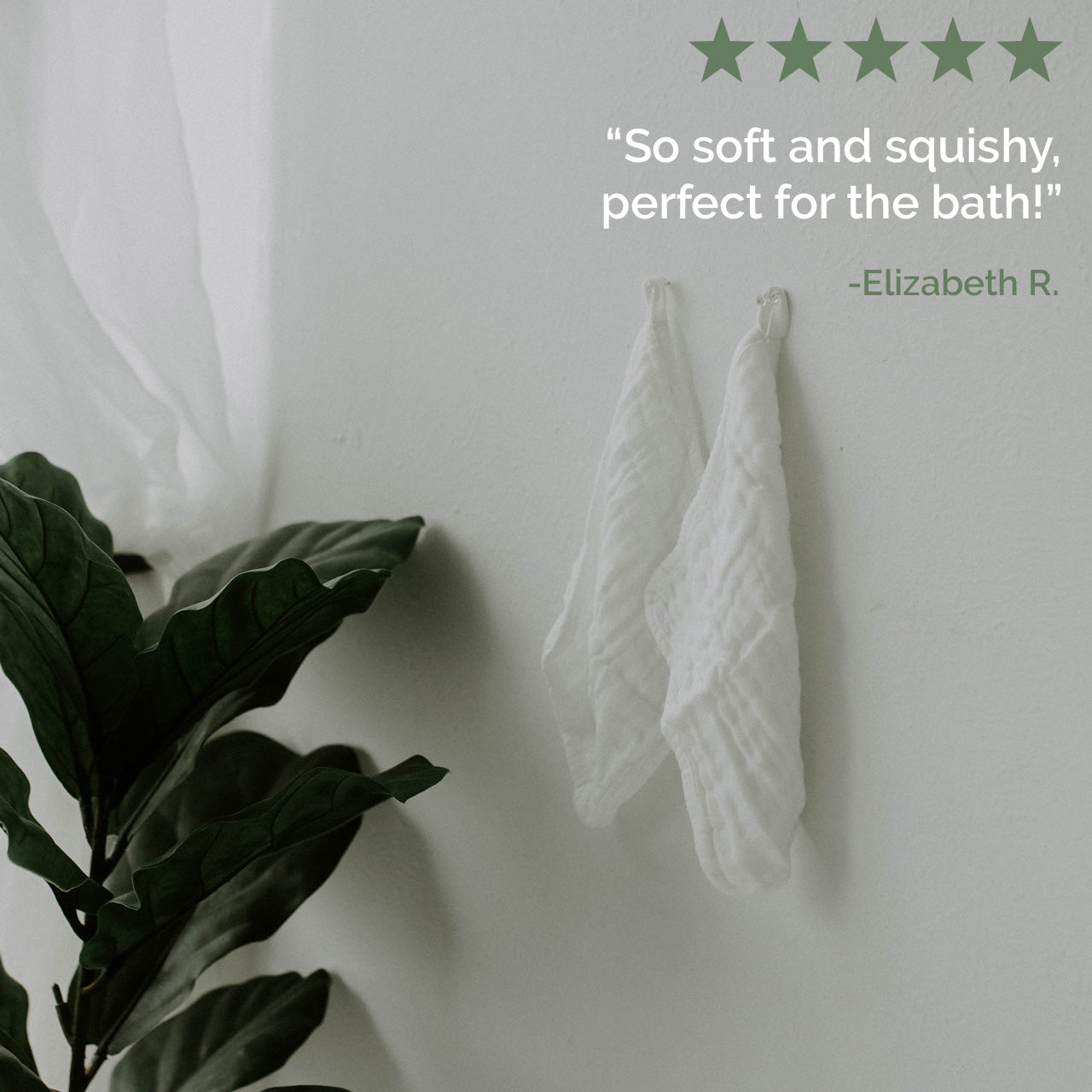 Muslin Cotton Baby Washcloths - 6 Pack by Parker Baby Co., product view 4