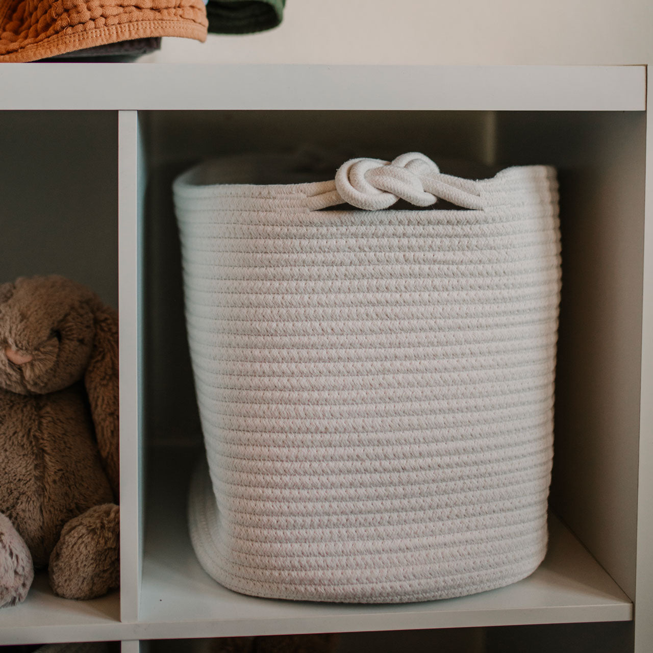 Rope Cube Storage Basket by Parker Baby Co., product view 8