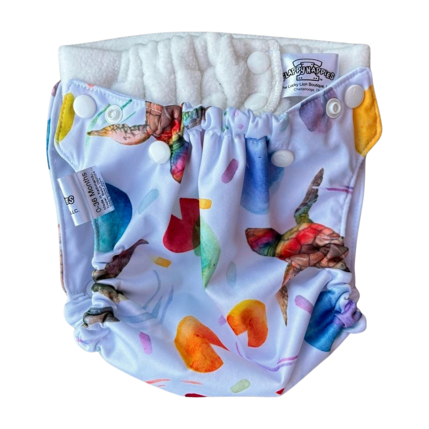 All-in-Two Diaper Cover and Belt (Printed PUL) by Flappy-Nappies, product view 26