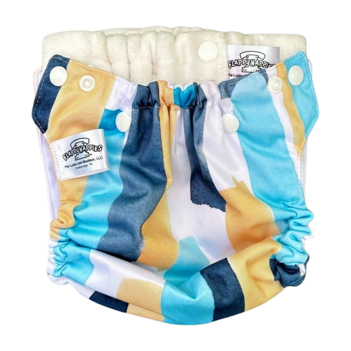 All-in-Two Diaper Cover and Belt (Printed PUL) by Flappy-Nappies, product view 29