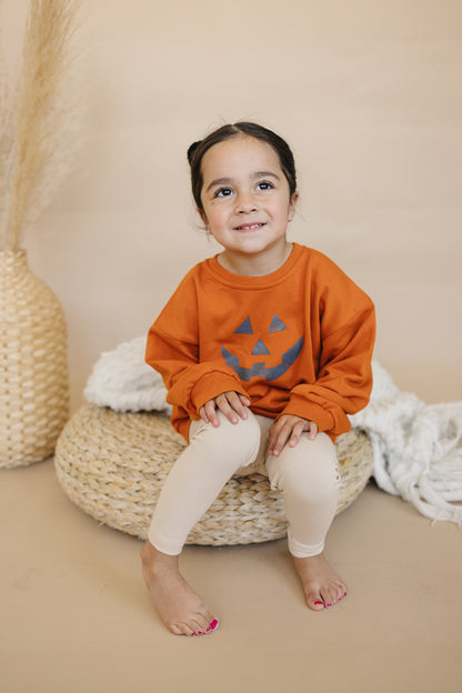 Jack O Lantern Crewneck Sweatshirt by Little Joy Co., product view 3