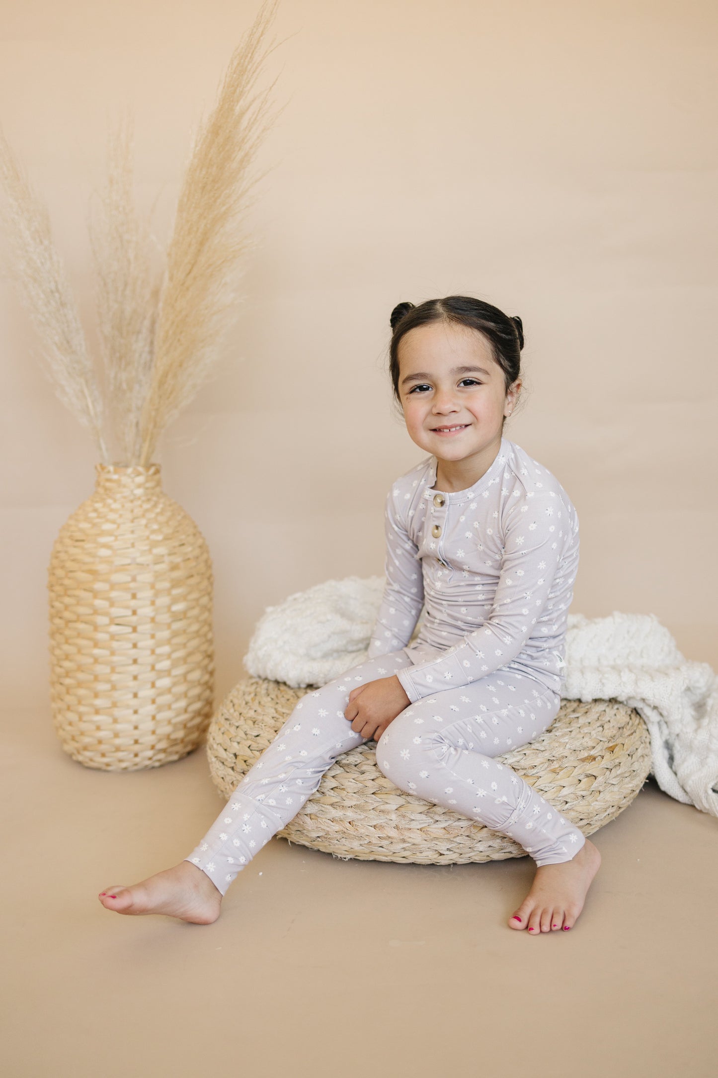 Oopsie Daisy 2pc Henley Bamboo Pajamas - Sizes Newborn & Up! by Little Joy Co., product view 16