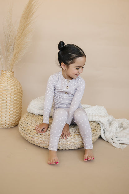 Oopsie Daisy 2pc Henley Bamboo Pajamas - Sizes Newborn & Up! by Little Joy Co., product view 10