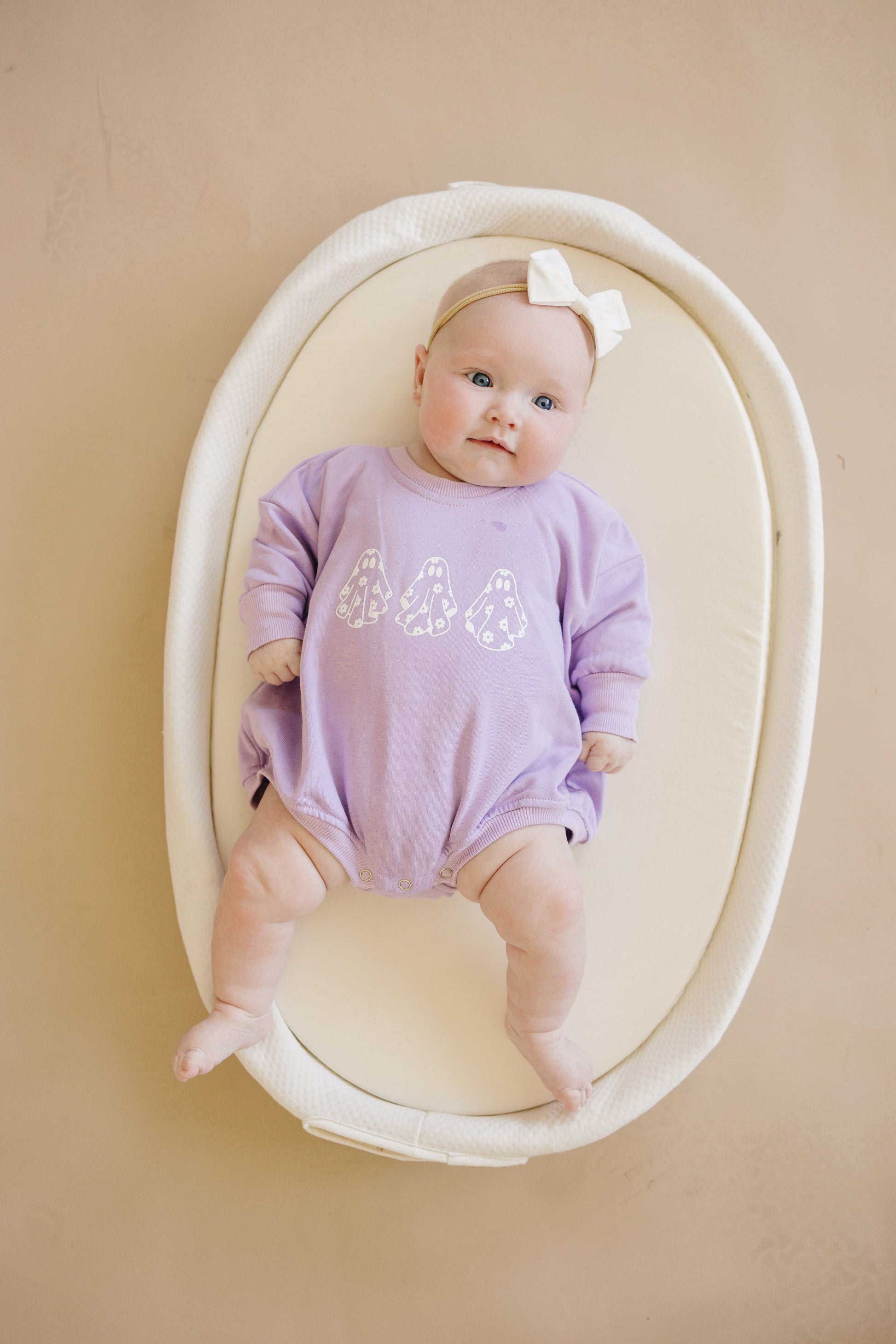 Daisy Ghosts Oversized Halloween Romper by Little Joy Co.