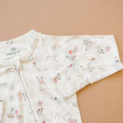 Santa Paws Bamboo Zippy Pajamas by Little Joy Co., product view 2