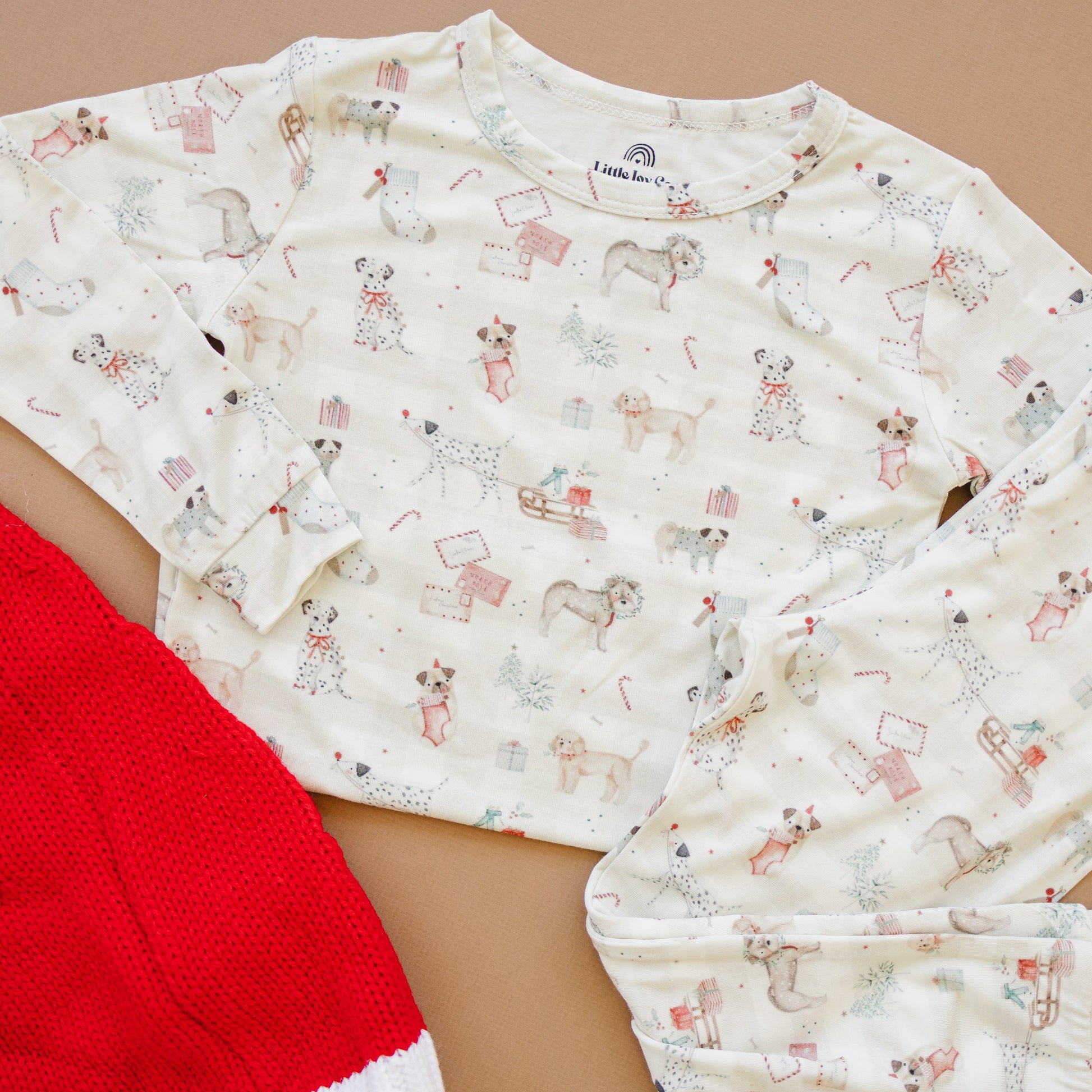 Santa Paws 2pc Bamboo Pajamas by Little Joy Co., product view 13