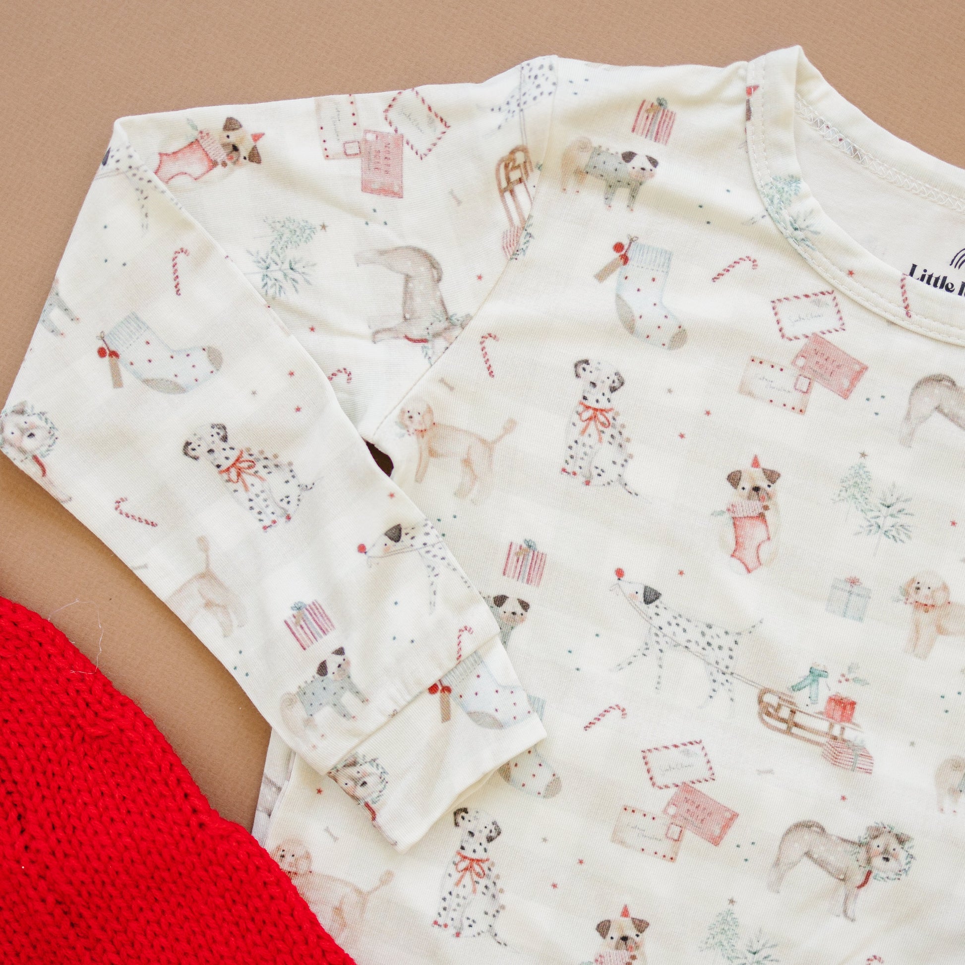 Santa Paws 2pc Bamboo Pajamas by Little Joy Co., product view 8