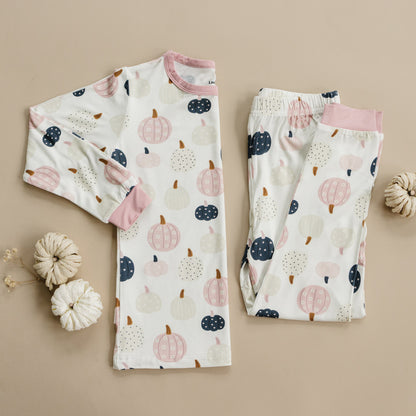 Pretty 'n Pumpkin 2pc Bamboo Pajamas by Little Joy Co., product view 6