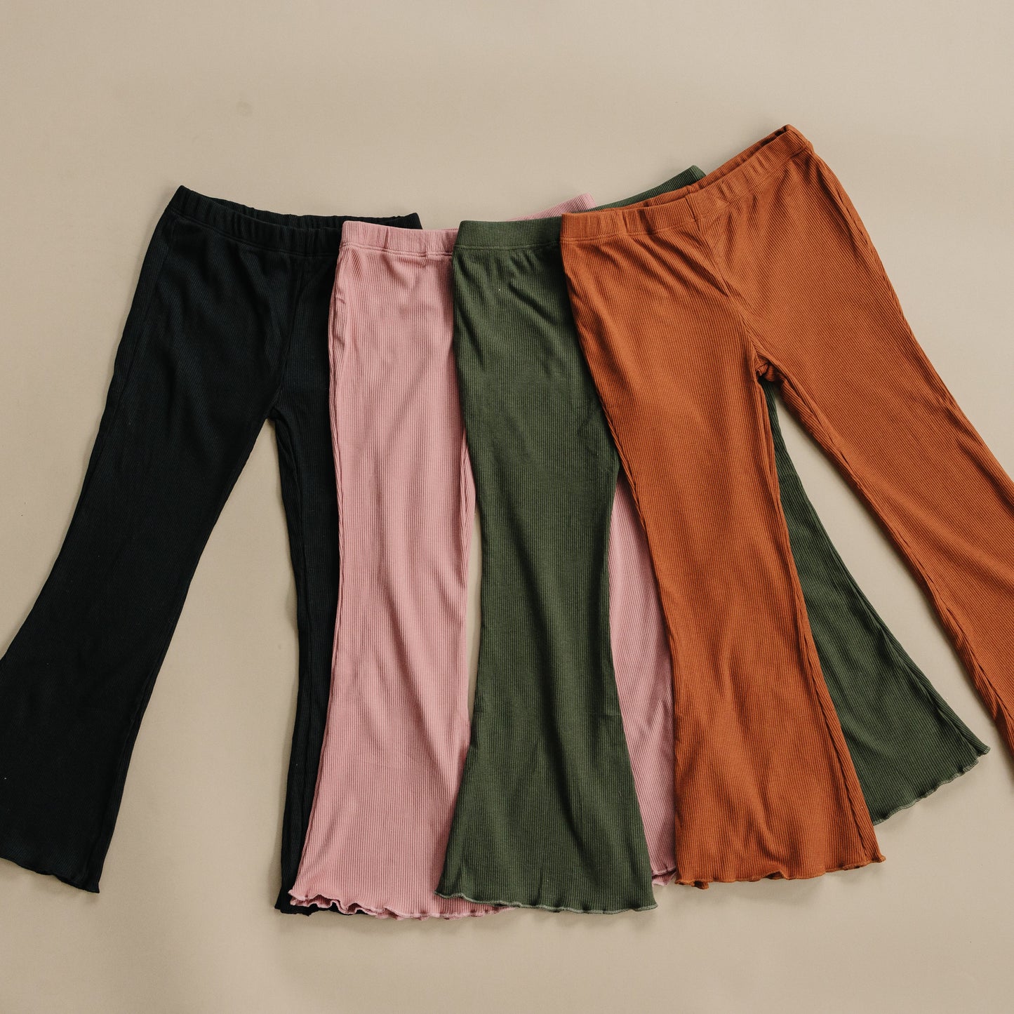 Ribbed Bamboo Flared Leggings - more colors by Little Joy Co.