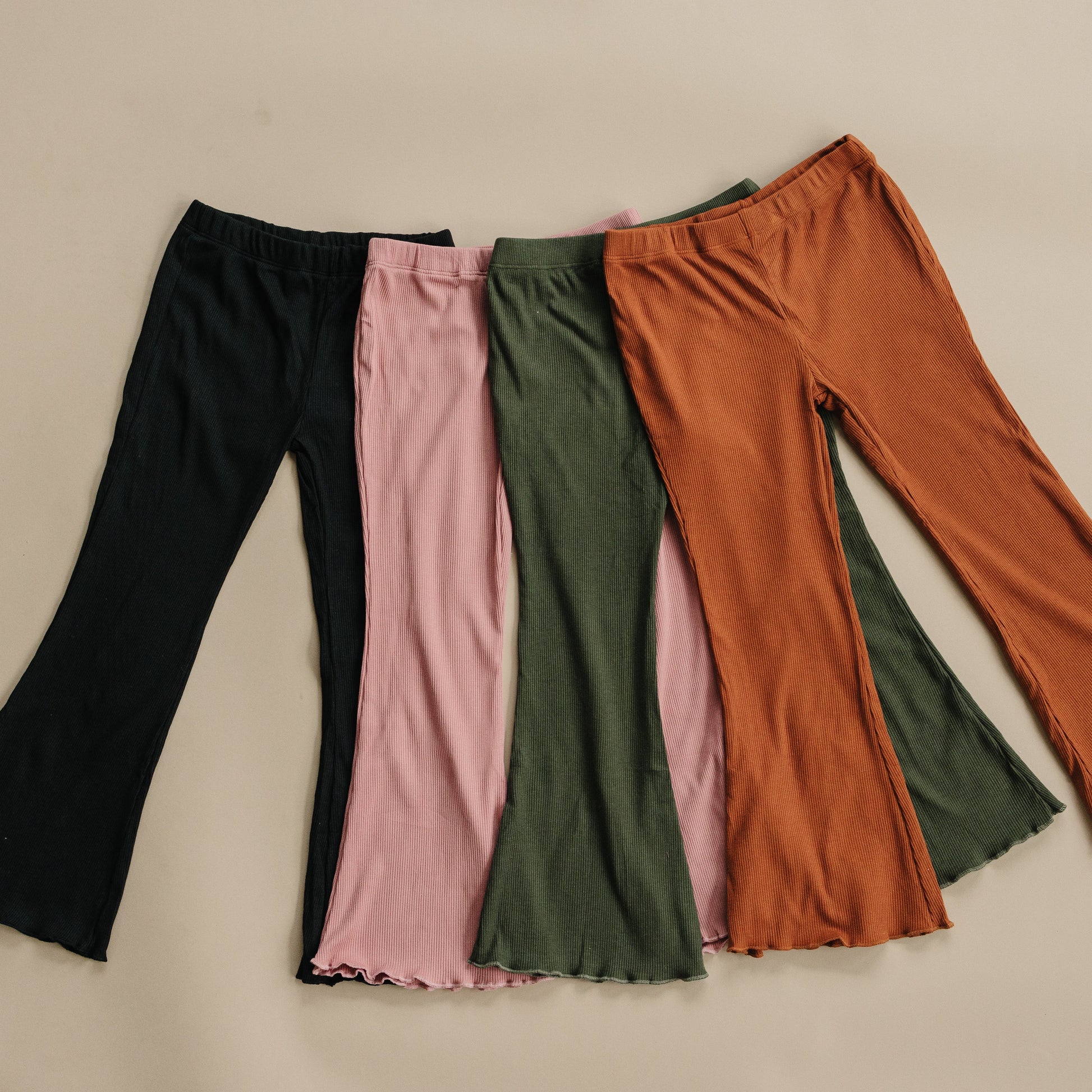 Ribbed Bamboo Flared Leggings - more colors by Little Joy Co.