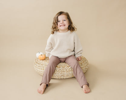 Ribbed Bamboo Flared Leggings - more colors by Little Joy Co., product view 10