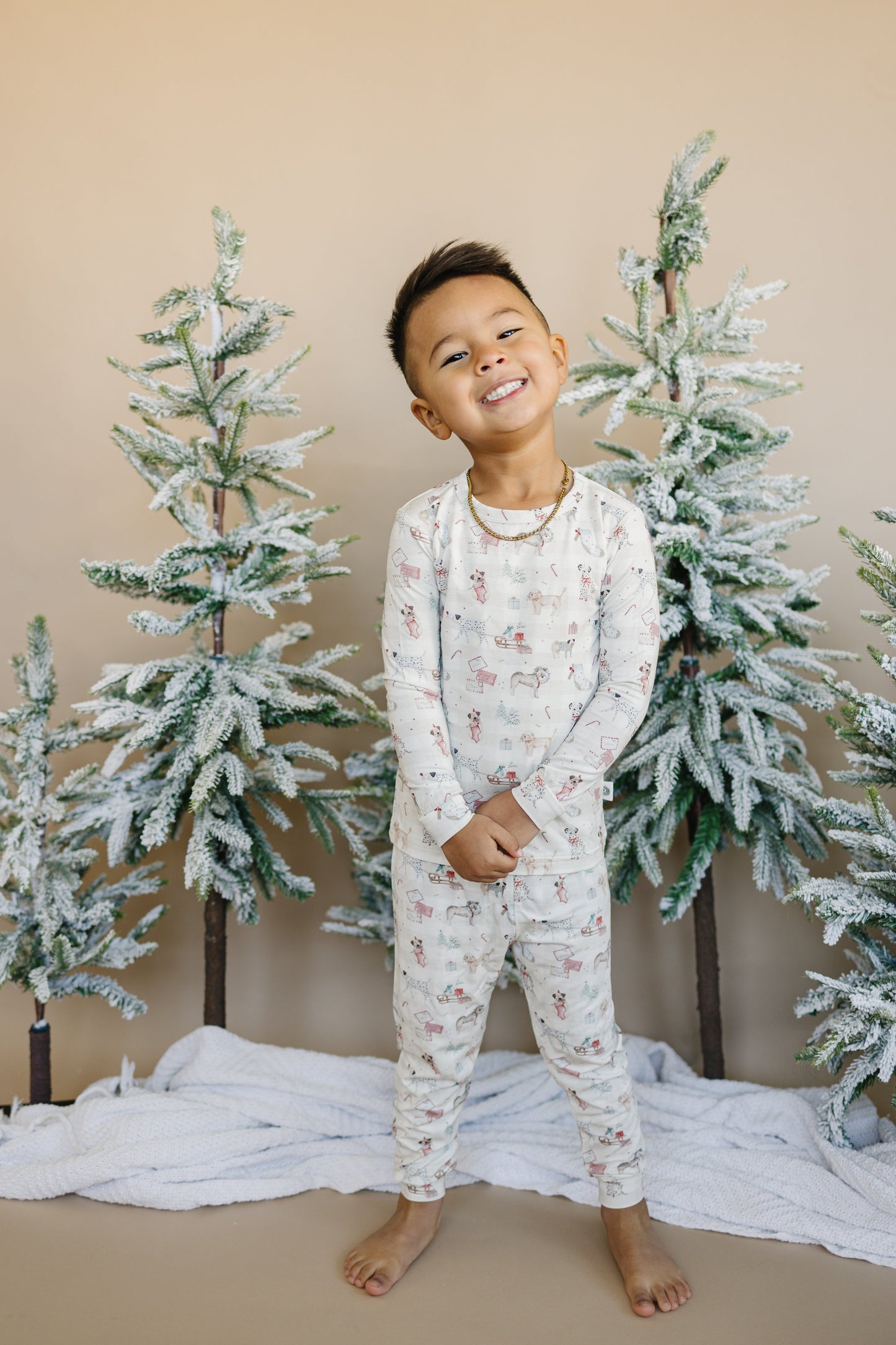 Santa Paws 2pc Bamboo Pajamas by Little Joy Co., product view 10