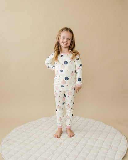 Pretty 'n Pumpkin 2pc Bamboo Pajamas by Little Joy Co., product view 7