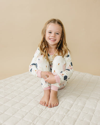 Pretty 'n Pumpkin 2pc Bamboo Pajamas by Little Joy Co., product view 4