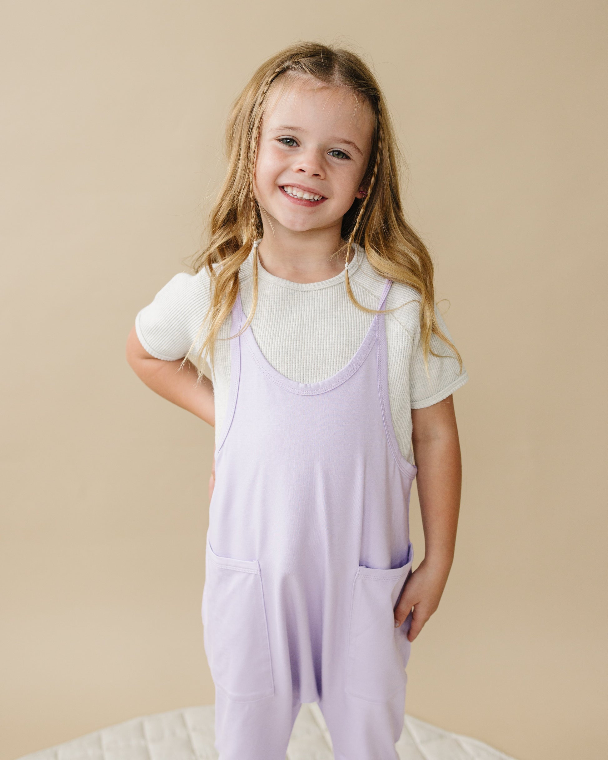 Bamboo Tank Romper - more colors by Little Joy Co., product view 11