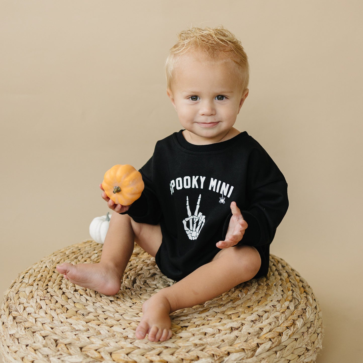 'Spooky Mini' Sweatshirt Romper by Little Joy Co.