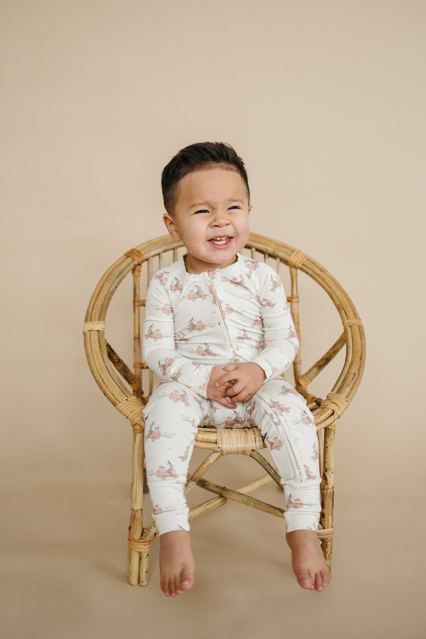 Cottontail Cruisers Modal Zippy Pajamas by Little Joy Co.