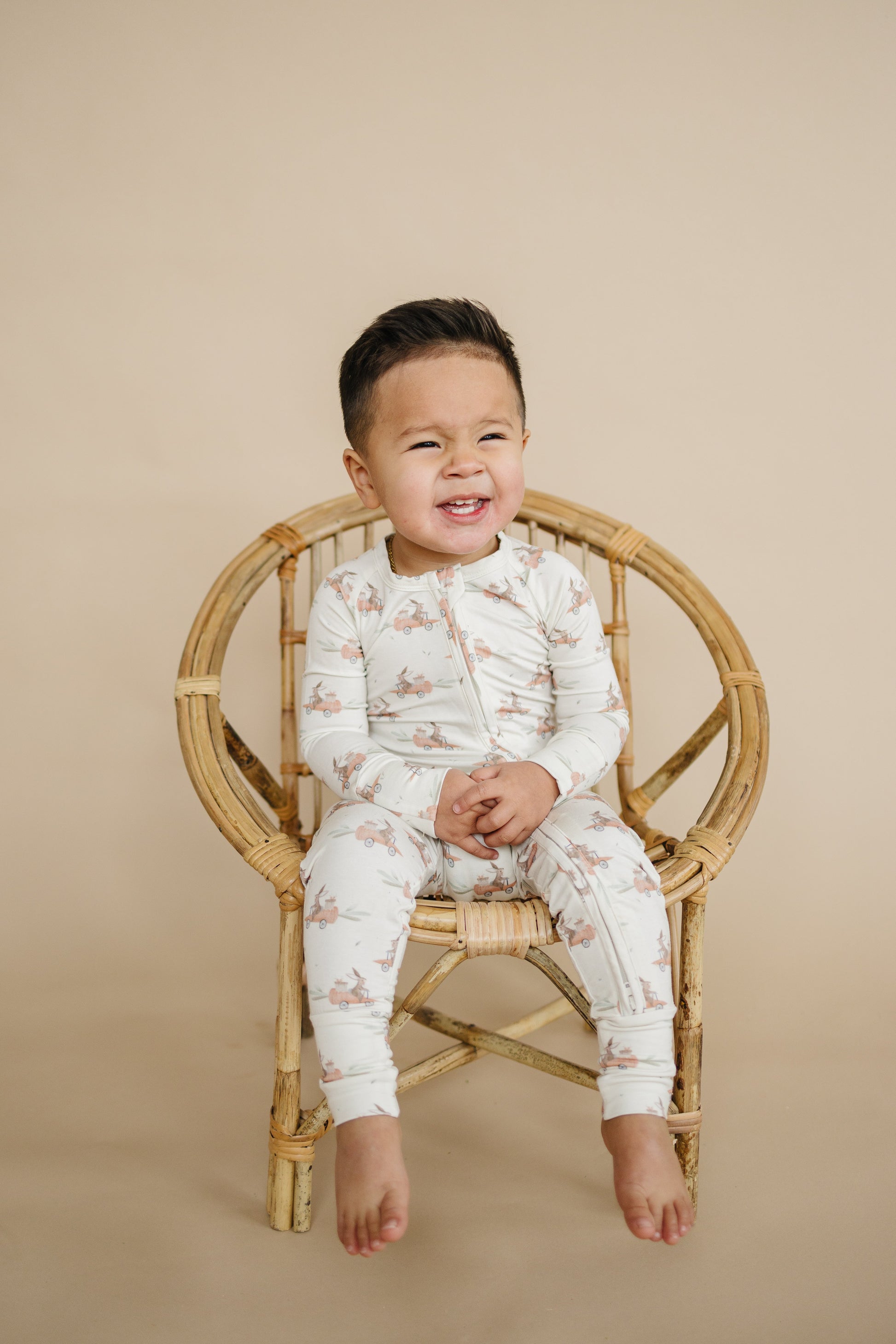 Cottontail Cruisers Modal Zippy Pajamas by Little Joy Co.