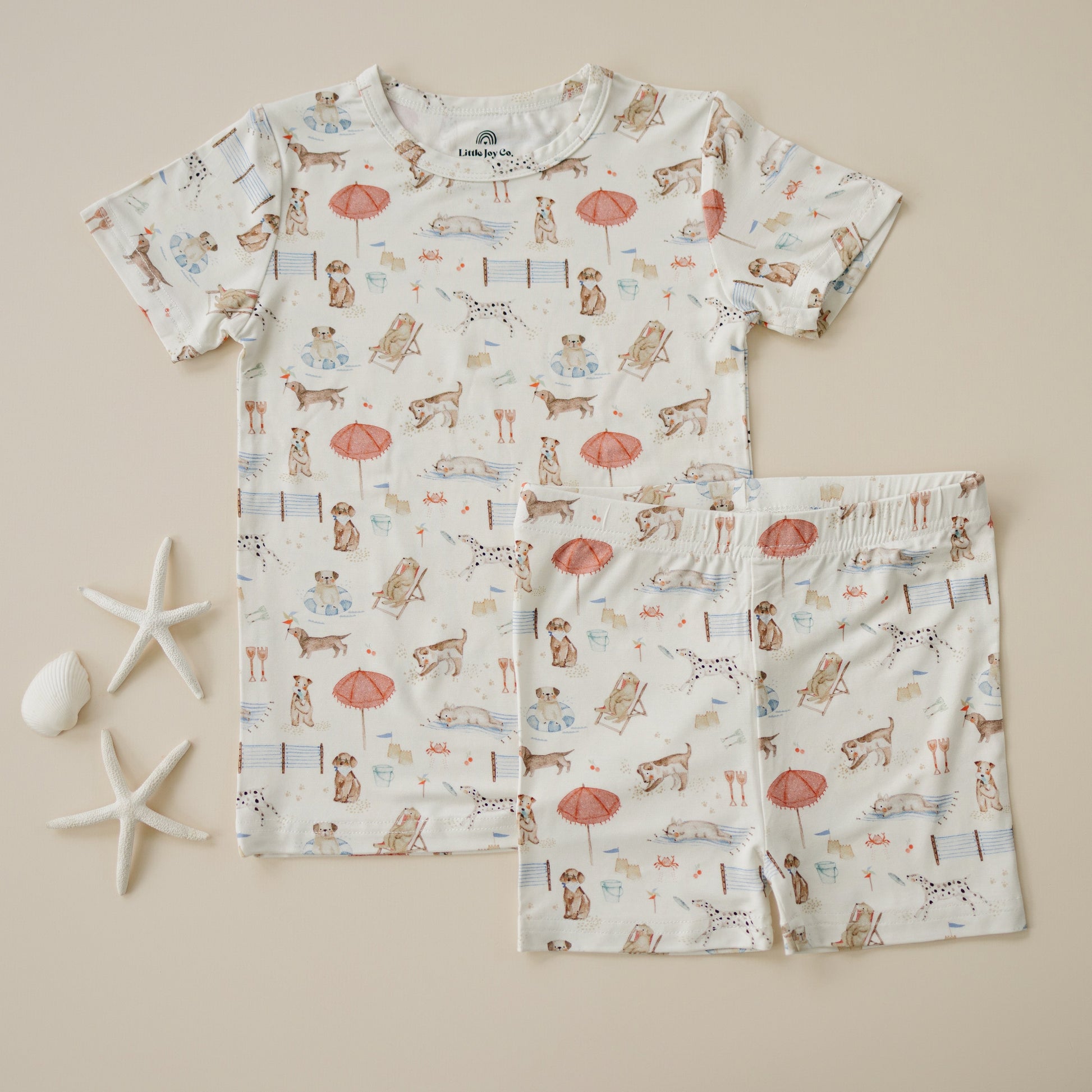 Beach Pawty 2pc Bamboo Pajamas by Little Joy Co., product view 7