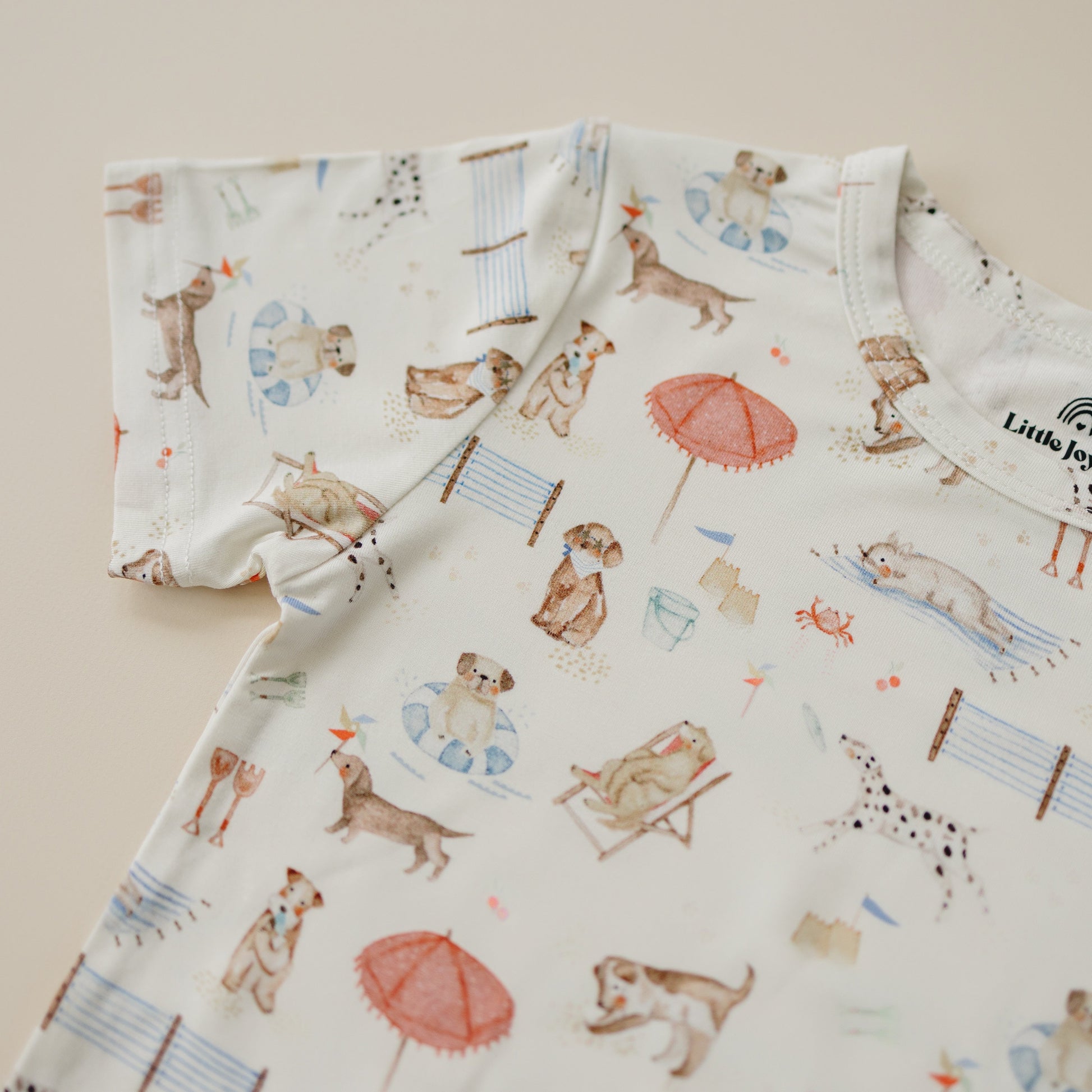 Beach Pawty 2pc Bamboo Pajamas by Little Joy Co.