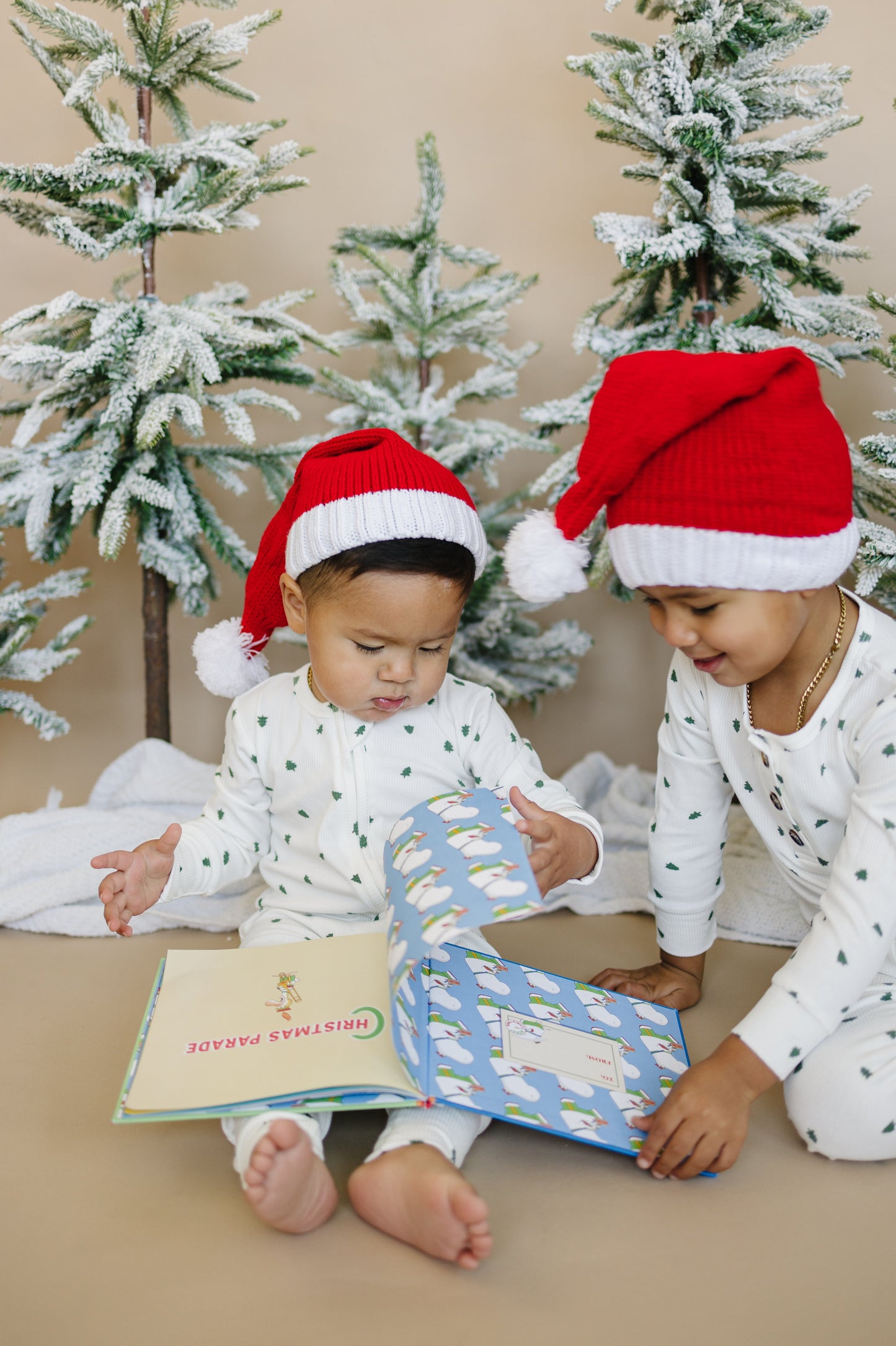 Tiny Trees Ribbed Bamboo 2pc Henley Pajamas by Little Joy Co., product view 10