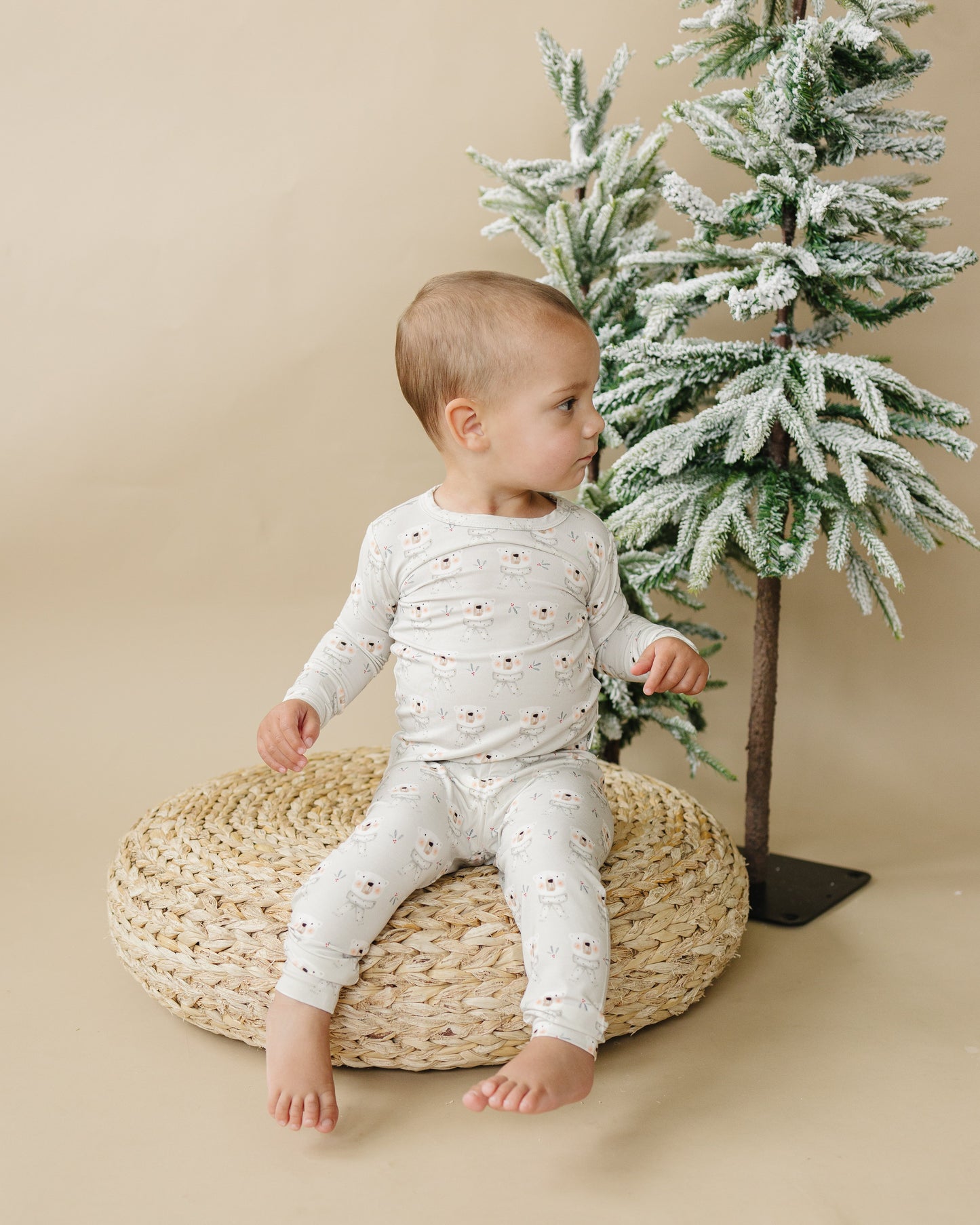 Polar Bear 2pc Bamboo Pajamas by Little Joy Co., product view 20