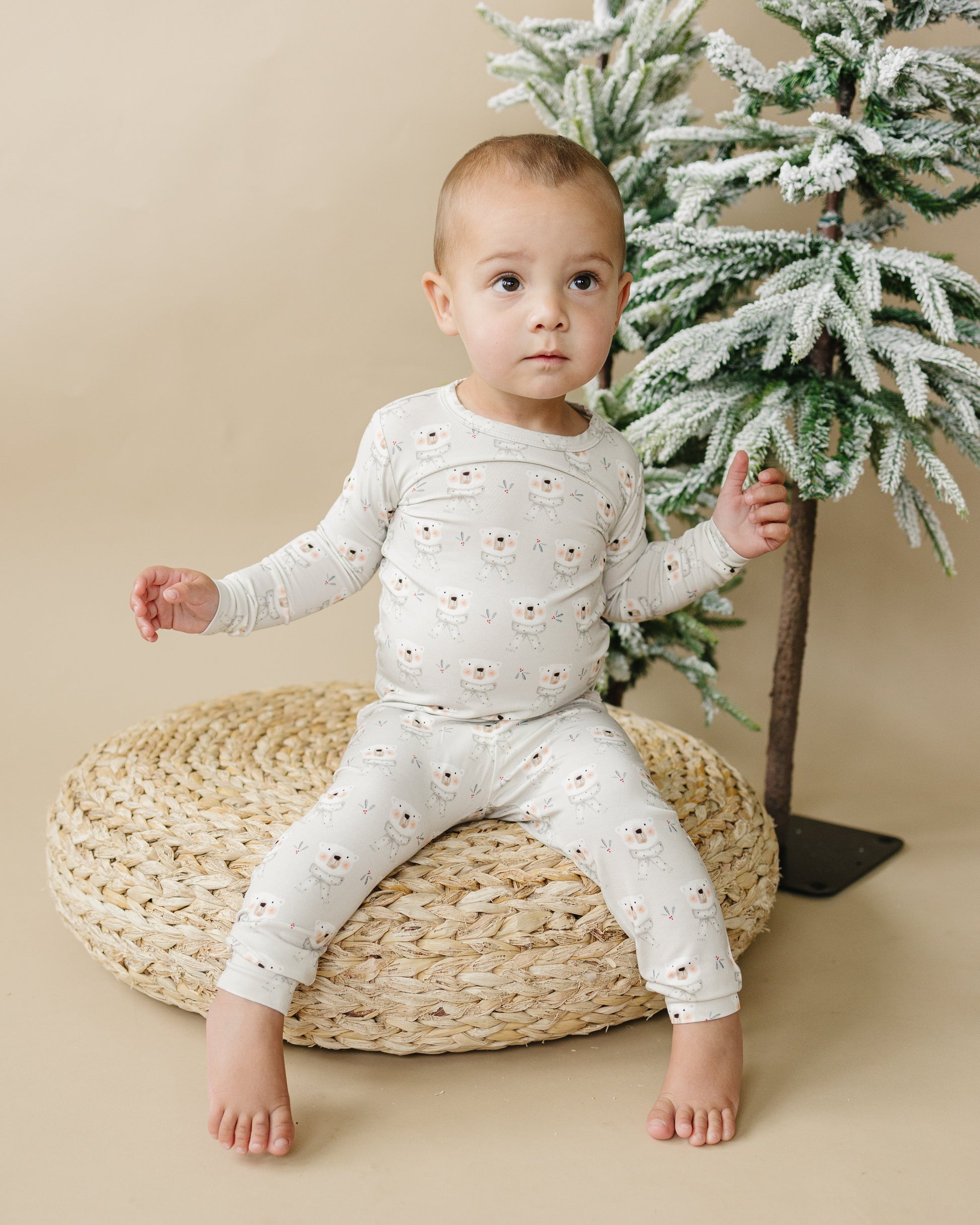 Polar Bear 2pc Bamboo Pajamas by Little Joy Co., product view 15