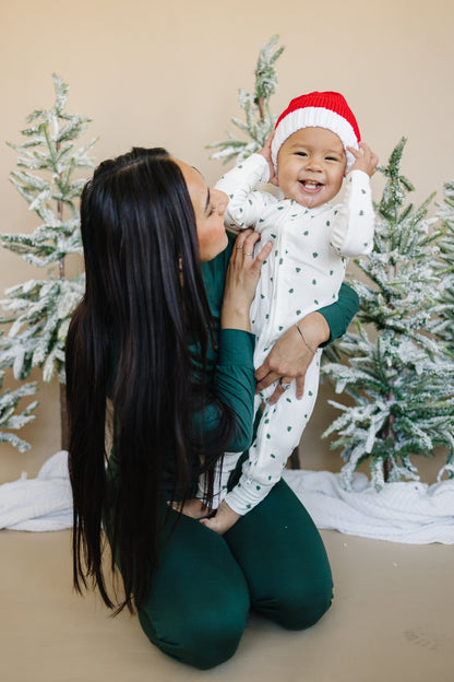 Tiny Trees Ribbed Bamboo Zippy Pajamas by Little Joy Co., product view 18