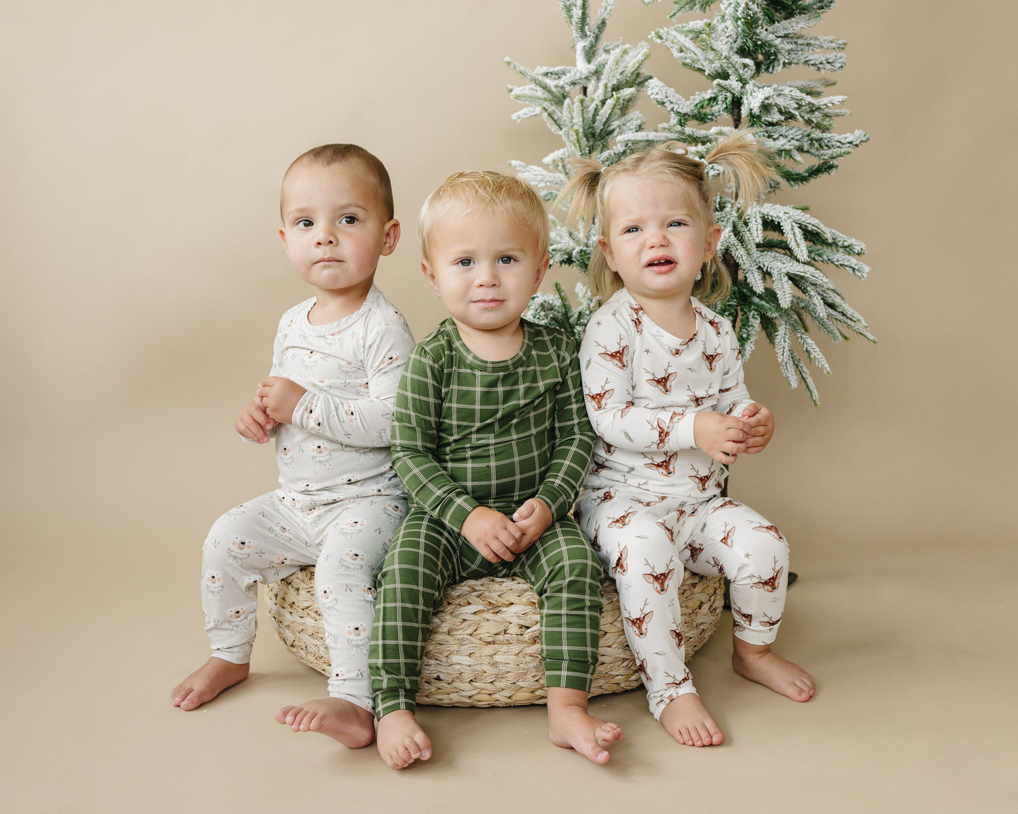 Reindeer Games 2pc Bamboo Pajamas by Little Joy Co., product view 3