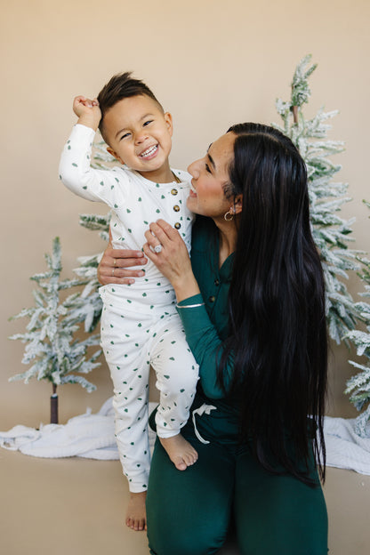 Tiny Trees Ribbed Bamboo 2pc Henley Pajamas by Little Joy Co., product view 14