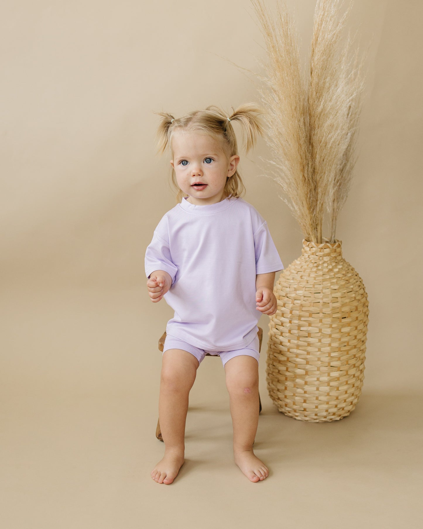 Bamboo Tee & Bike Shorts - sold as separates by Little Joy Co., product view 9