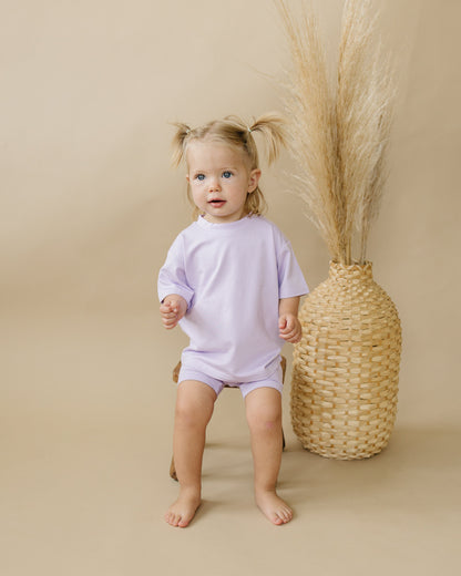 Bamboo Tee & Bike Shorts - sold as separates by Little Joy Co., product view 9