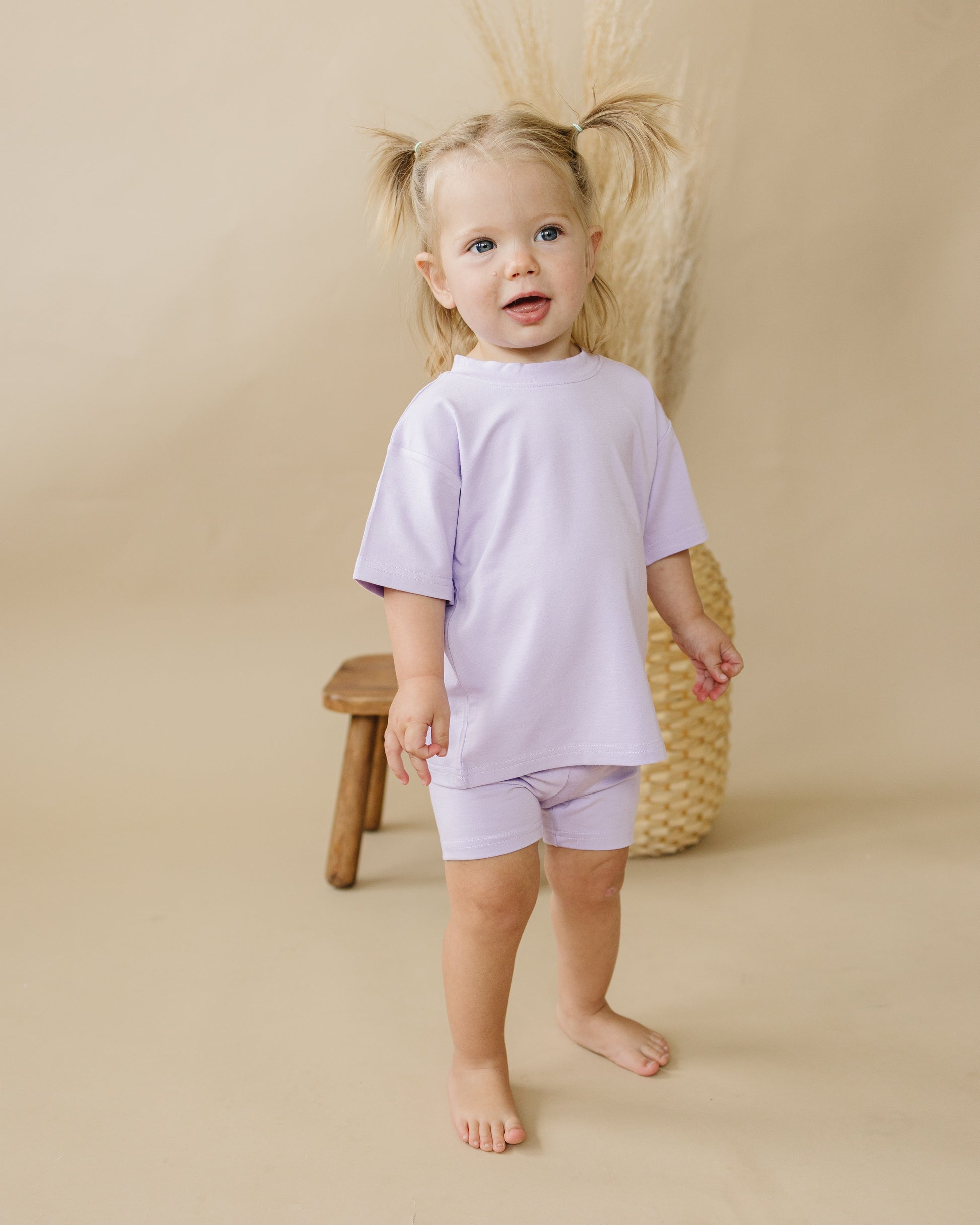 Bamboo Tee & Bike Shorts - sold as separates by Little Joy Co.