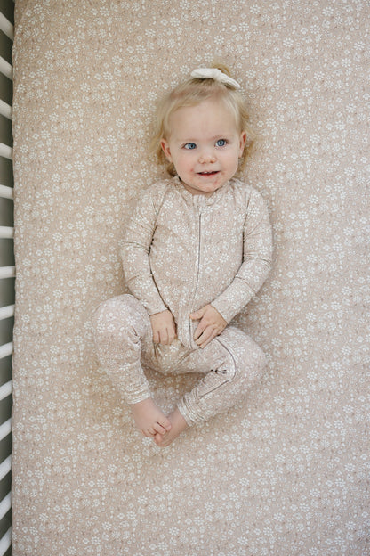 Dainty Ditsy Bamboo Crib Sheet by Little Joy Co.