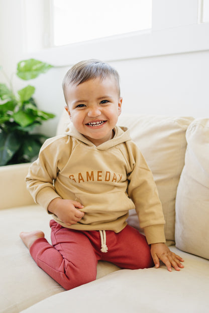 Camel ‘Gameday’ Hooded Sweatshirt by Little Joy Co., product view 2