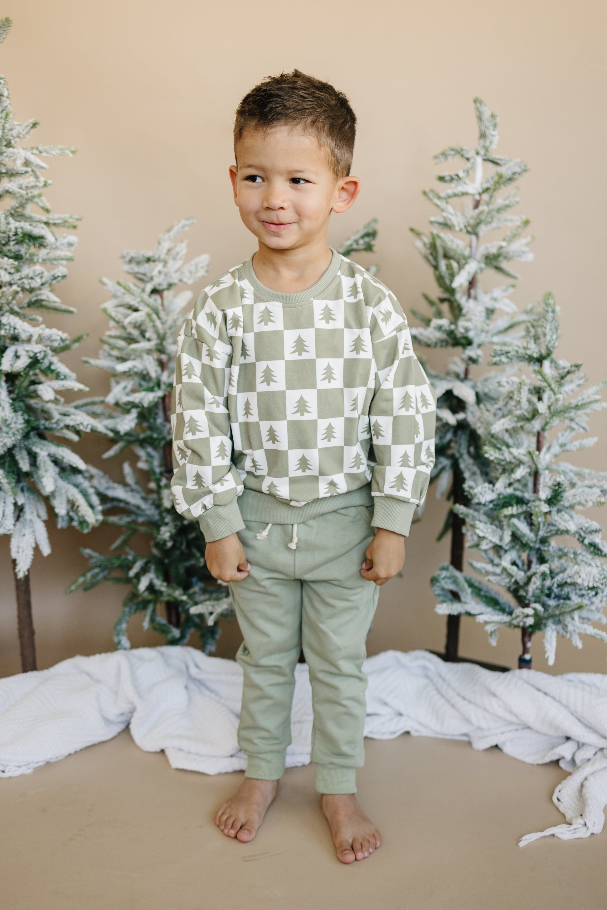 Cotton French Terry Jogger Pants by Little Joy Co., product view 5