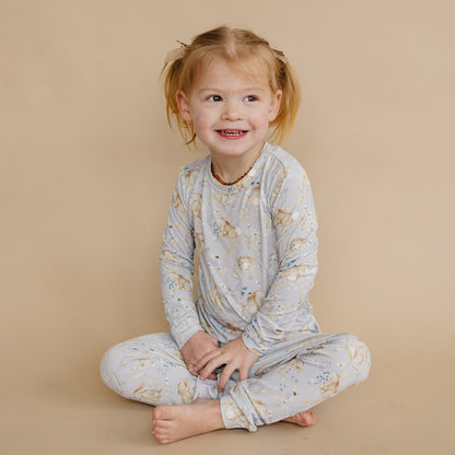 Bunny Blossoms 2pc Bamboo Pajamas by Little Joy Co., product view 7