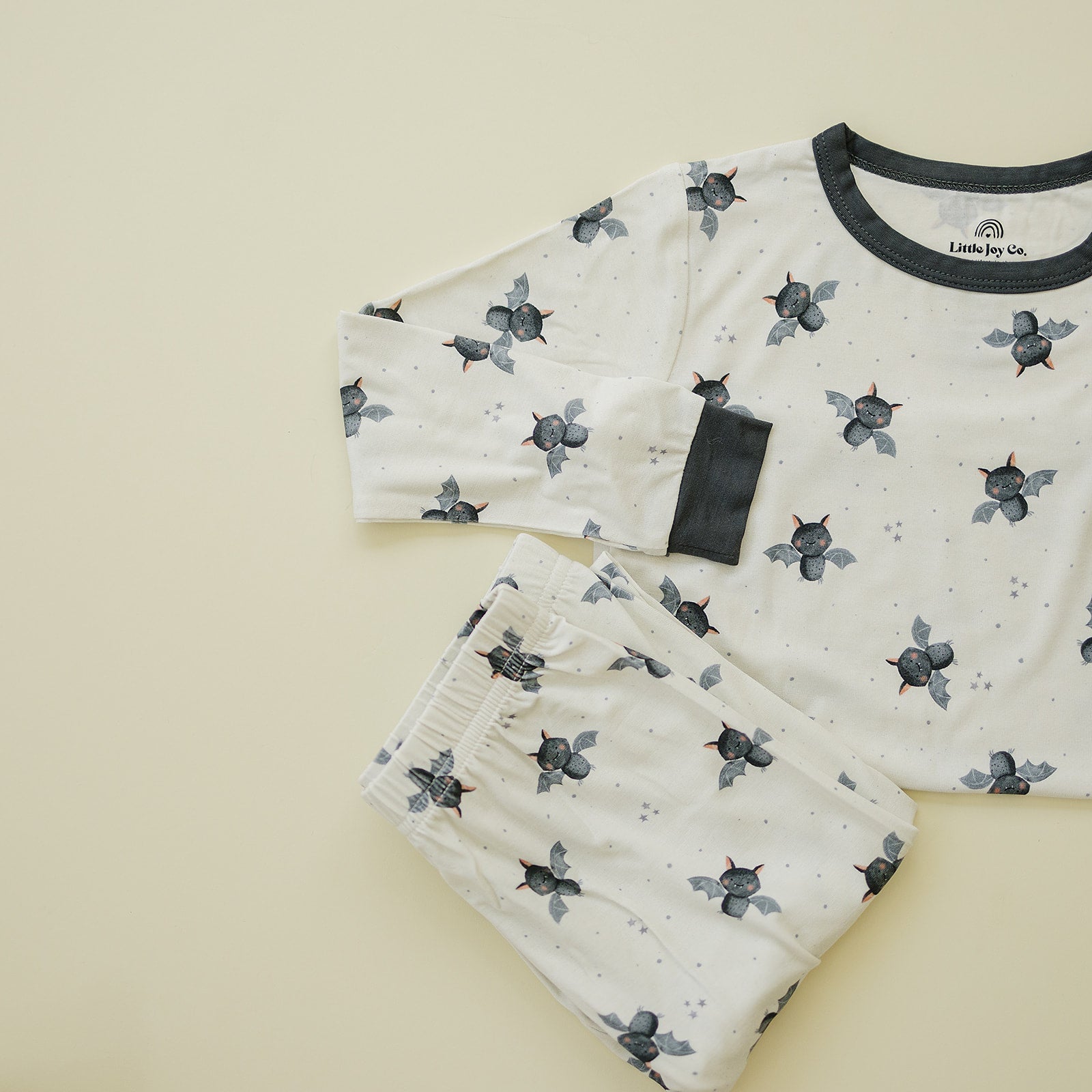 Batty for Bedtime 2pc Bamboo Pajamas by Little Joy Co., product view 2