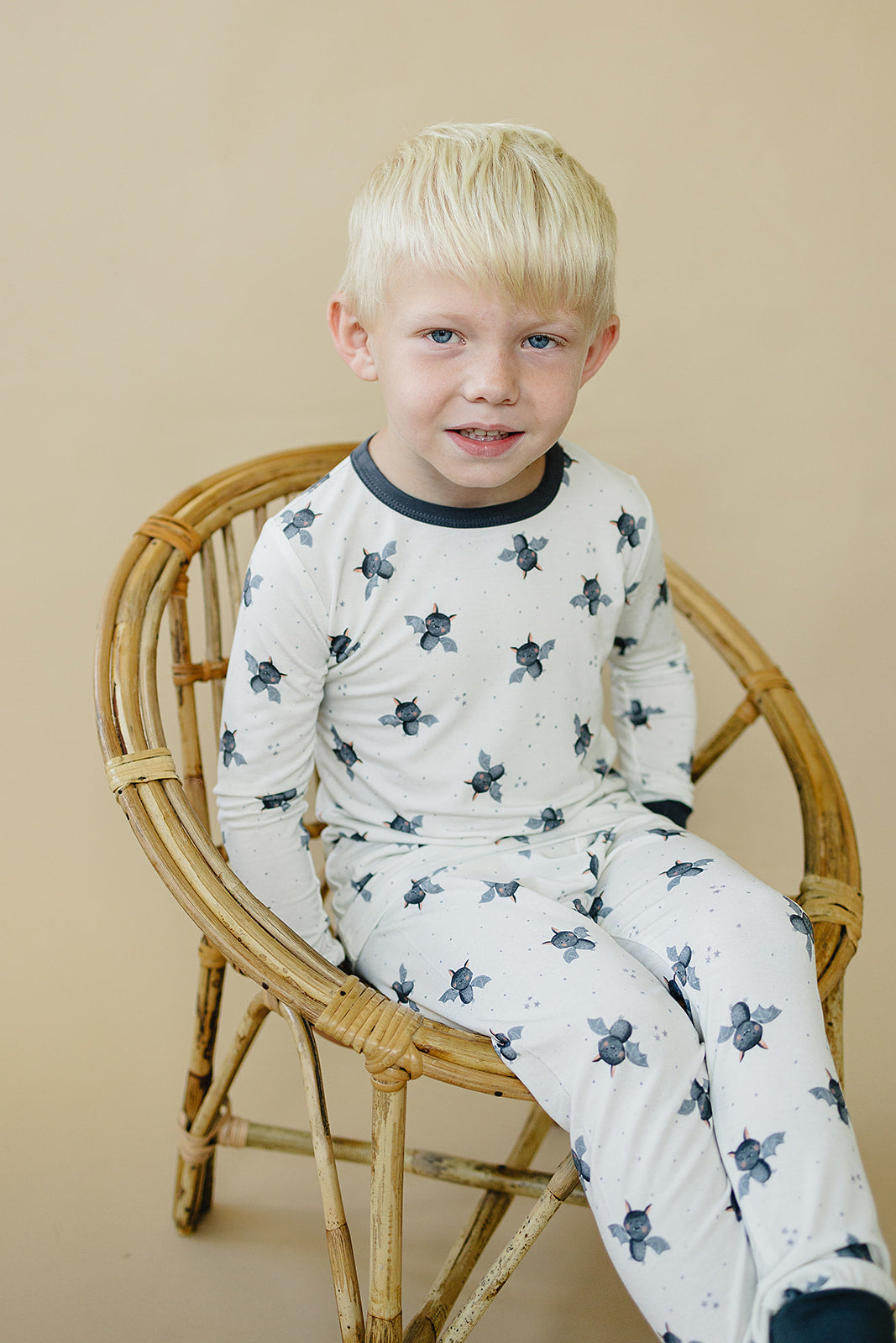 Batty for Bedtime 2pc Bamboo Pajamas by Little Joy Co., product view 4