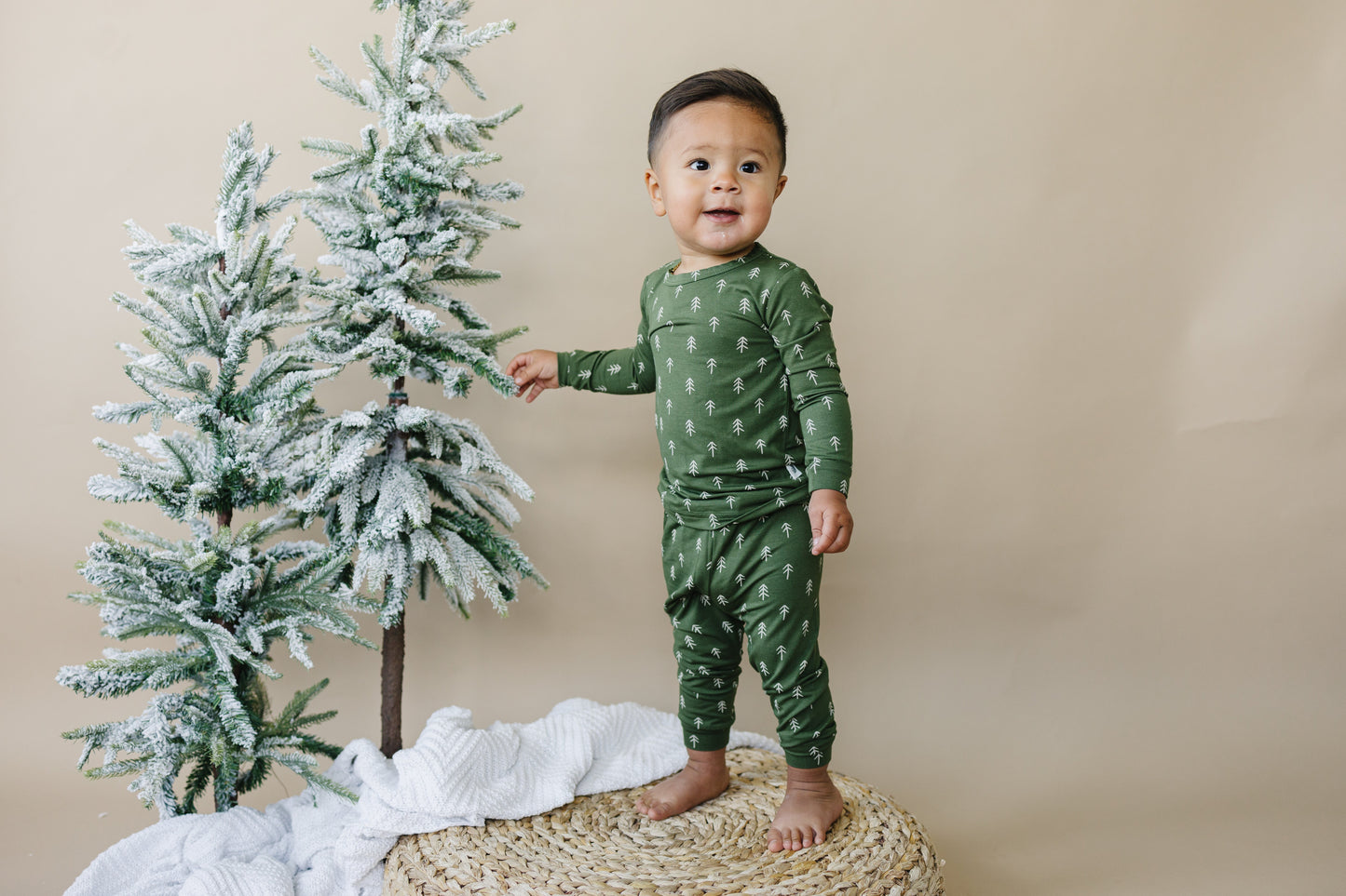 Christmas Tree Bamboo Pajamas - 2pc Set by Little Joy Co., product view 8