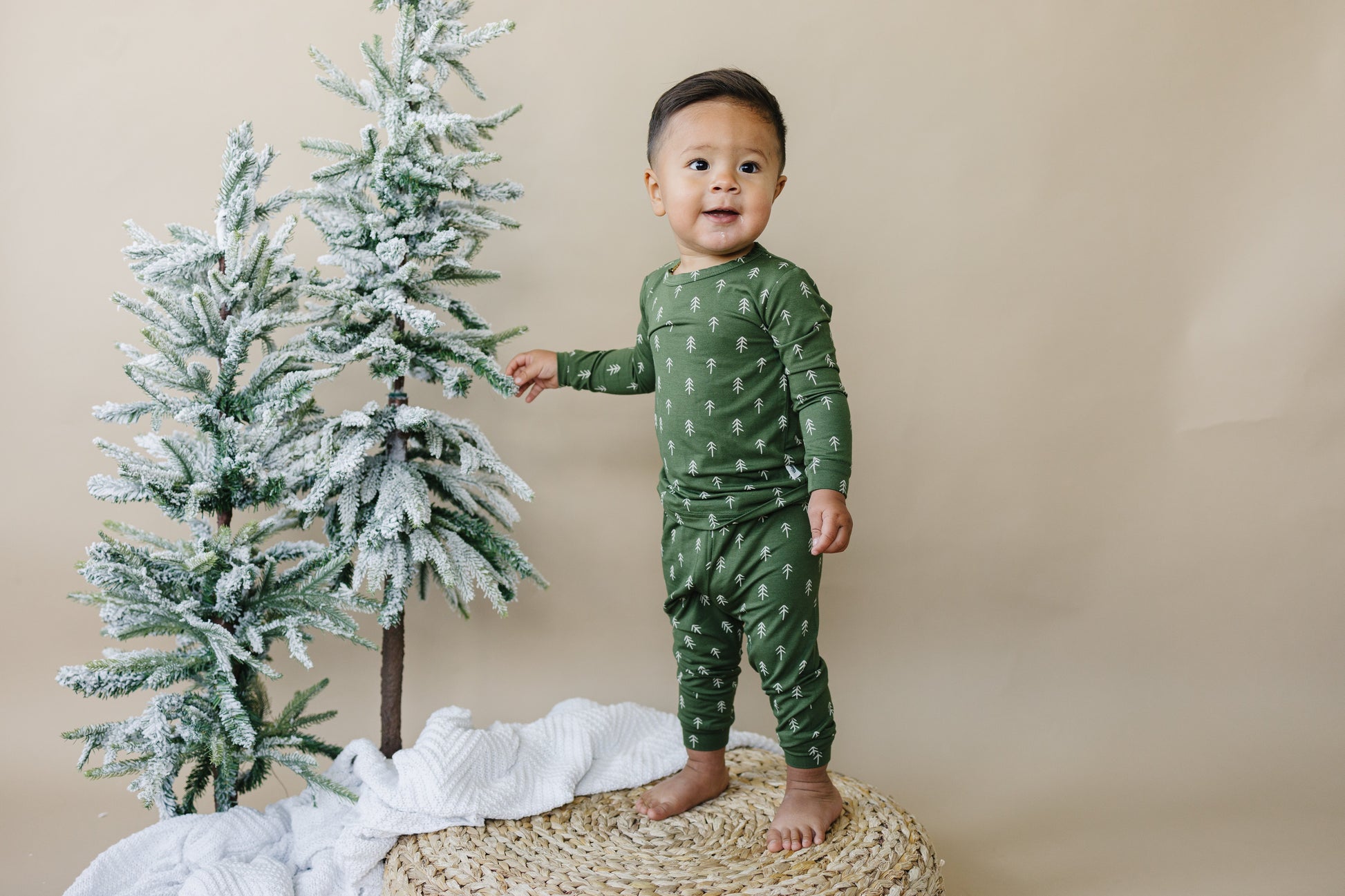 Christmas Tree Bamboo Pajamas - 2pc Set by Little Joy Co., product view 8