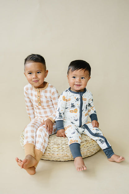 Boo Crew Bamboo Zippy Romper by Little Joy Co., product view 4