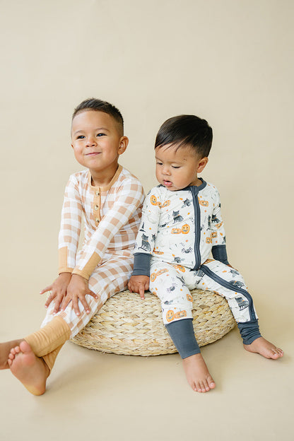 Boo Crew Bamboo Zippy Romper by Little Joy Co., product view 6