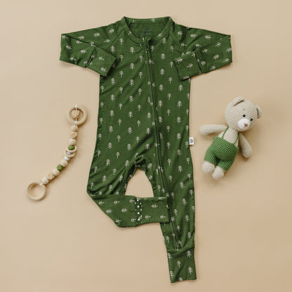 Christmas Tree Bamboo Pajamas - Zippy by Little Joy Co., product view 4