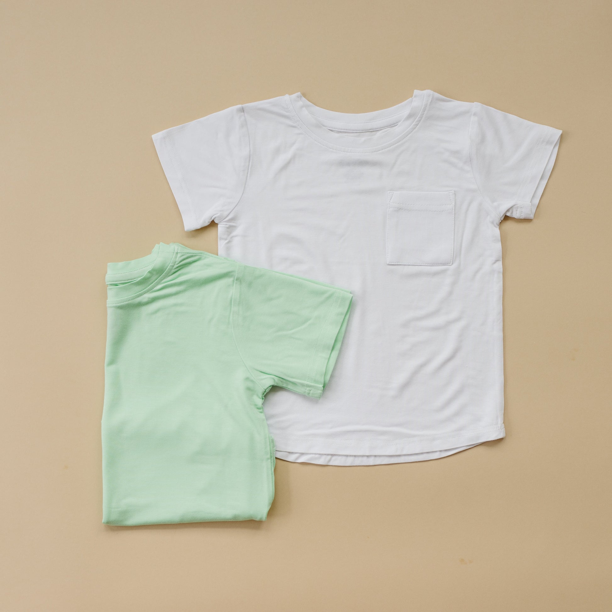Lime Green Bamboo Tee by Little Joy Co., product view 3