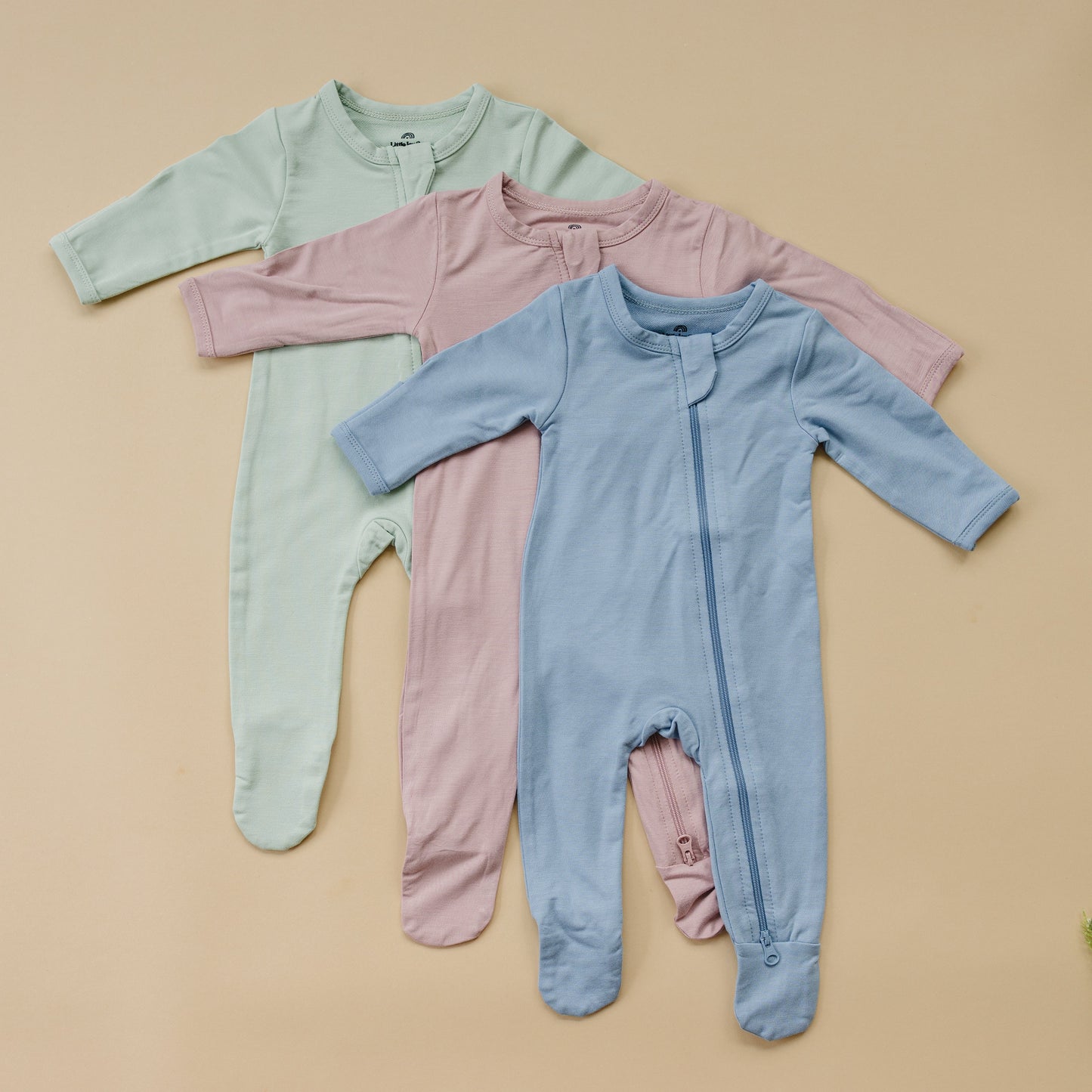 Bamboo Footed Bamboo Zippy Pajamas by Little Joy Co.