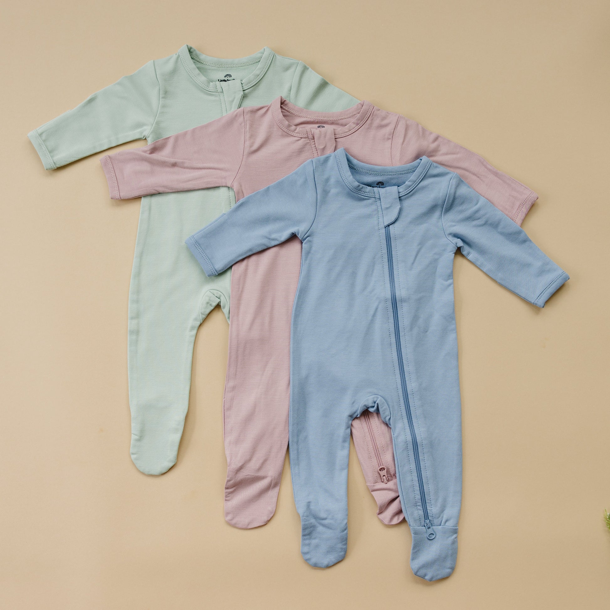 Bamboo Footed Bamboo Zippy Pajamas by Little Joy Co.