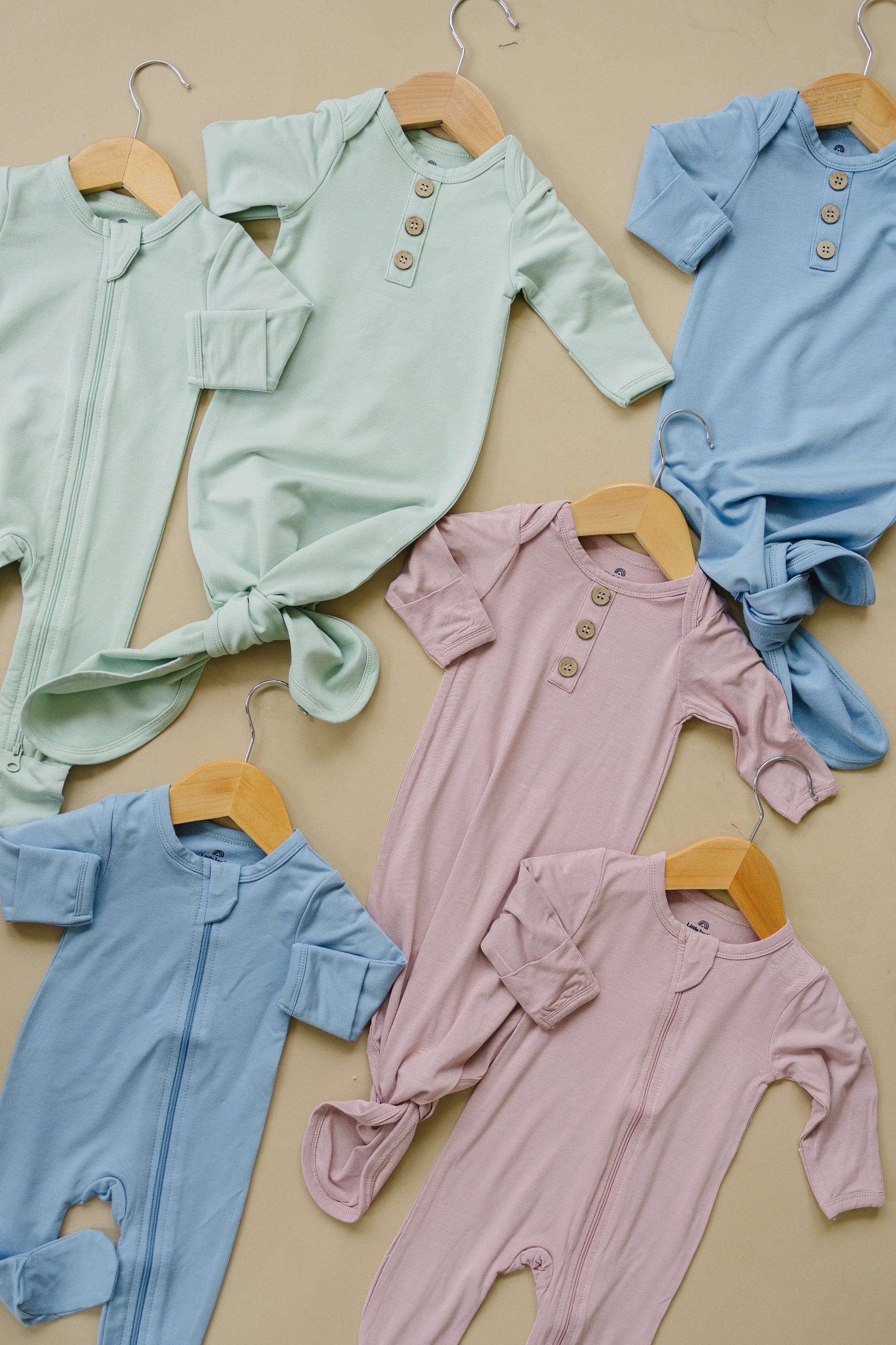 Newborn Bamboo Gown & Hat Set by Little Joy Co., product view 11